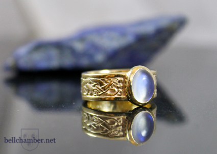 Celtic Moonstone Ring