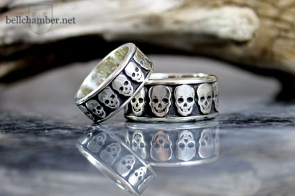 Skull rings bands