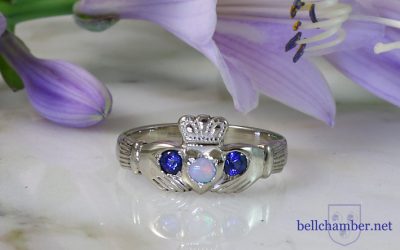 Claddagh with Blue Sapphires