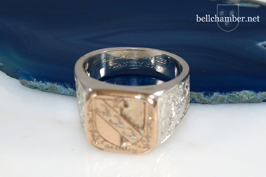 Custom Two Tone Signet Ring - Bellchamber Rings