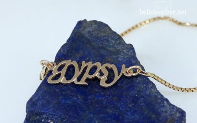 Personalized Petite Name Charm in Gold